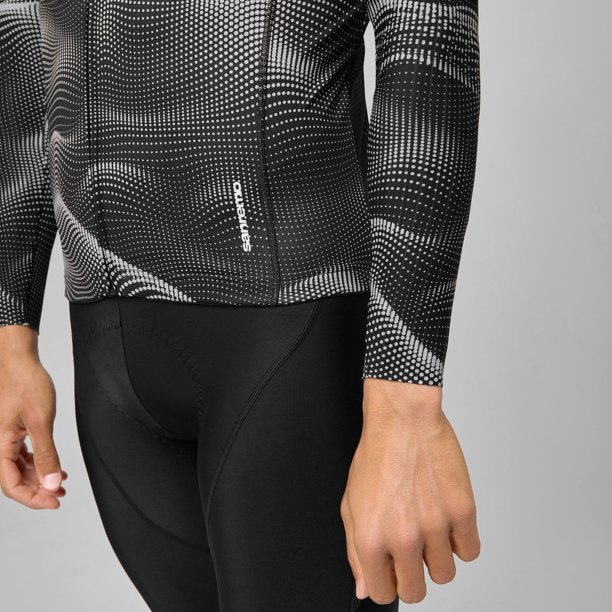 Maillot de manga larga Pissei Sanremo - Negro gris