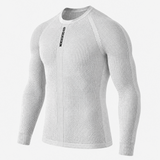 Maillot sous-vêtement manches longues Silverskin Primo col rond - Gris