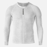 Maillot sous-vêtement manches longues Silverskin Primo col rond - Gris