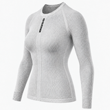 Maillot sous-vêtement manches longues Silverskin Primo col rond - Gris