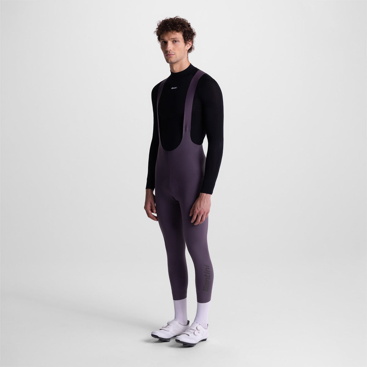 Radhose lang Santini Unico Edge 7/8 - Asche