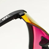100% Aerocraft Brille - Soft Tact Black HiPER Red Multilayer Mirror