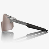 100% Aerocraft Brille - Gloss Black Chrome HiPER Silver Mirror