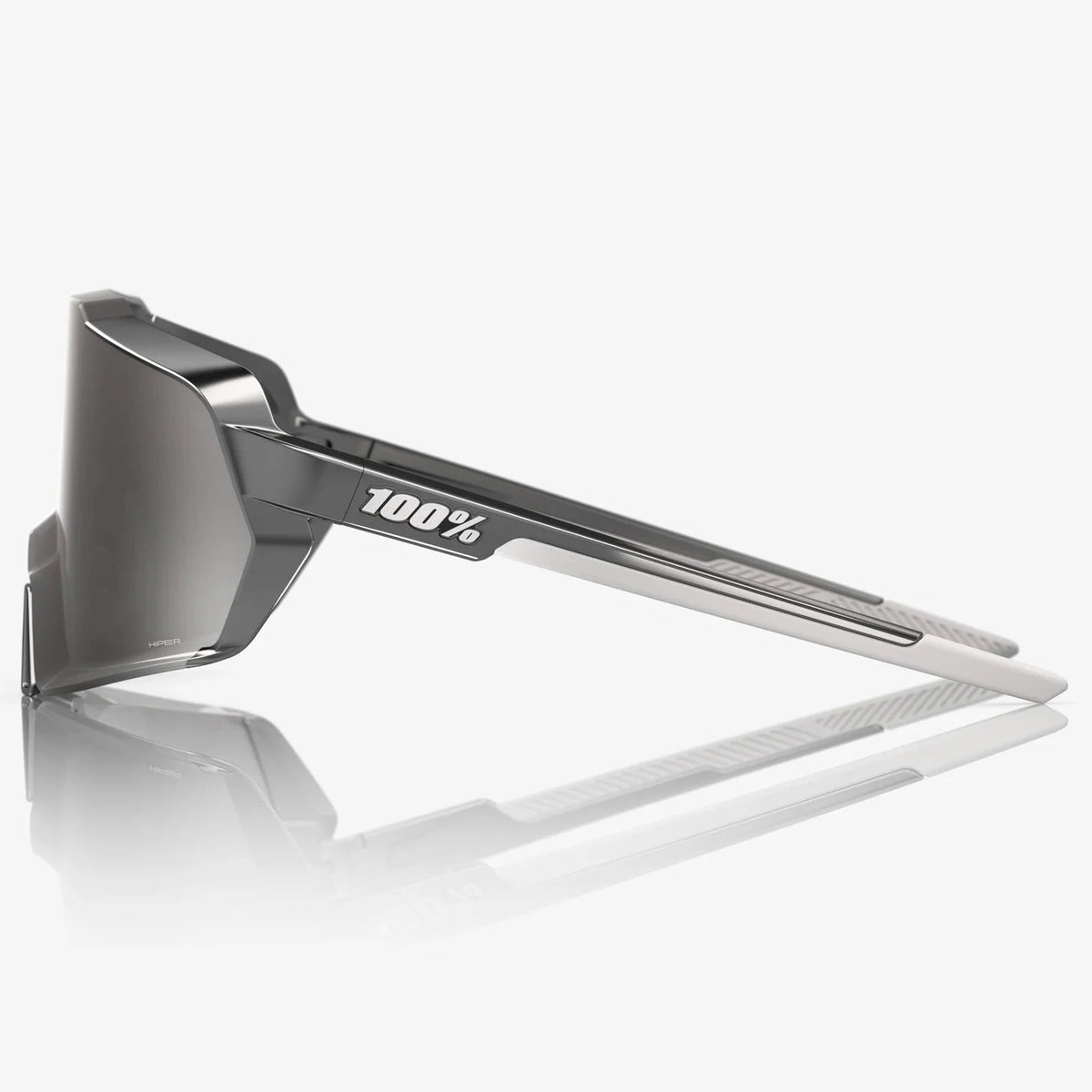 Gafas 100% Korbin - Gloss Black Chrome HiPER Silver Mirror