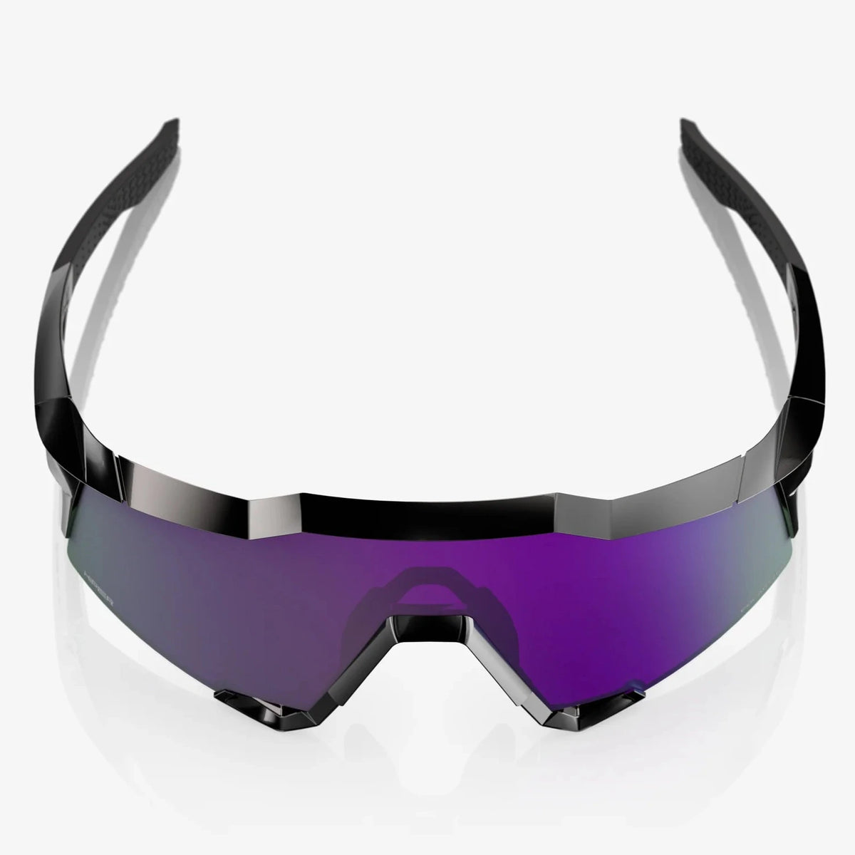 100% Speedcraft Glasses - Polished Black HiPER Lavender Mirror Polarized