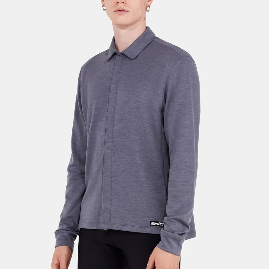 Santini Explorer Wool hemd - Grau