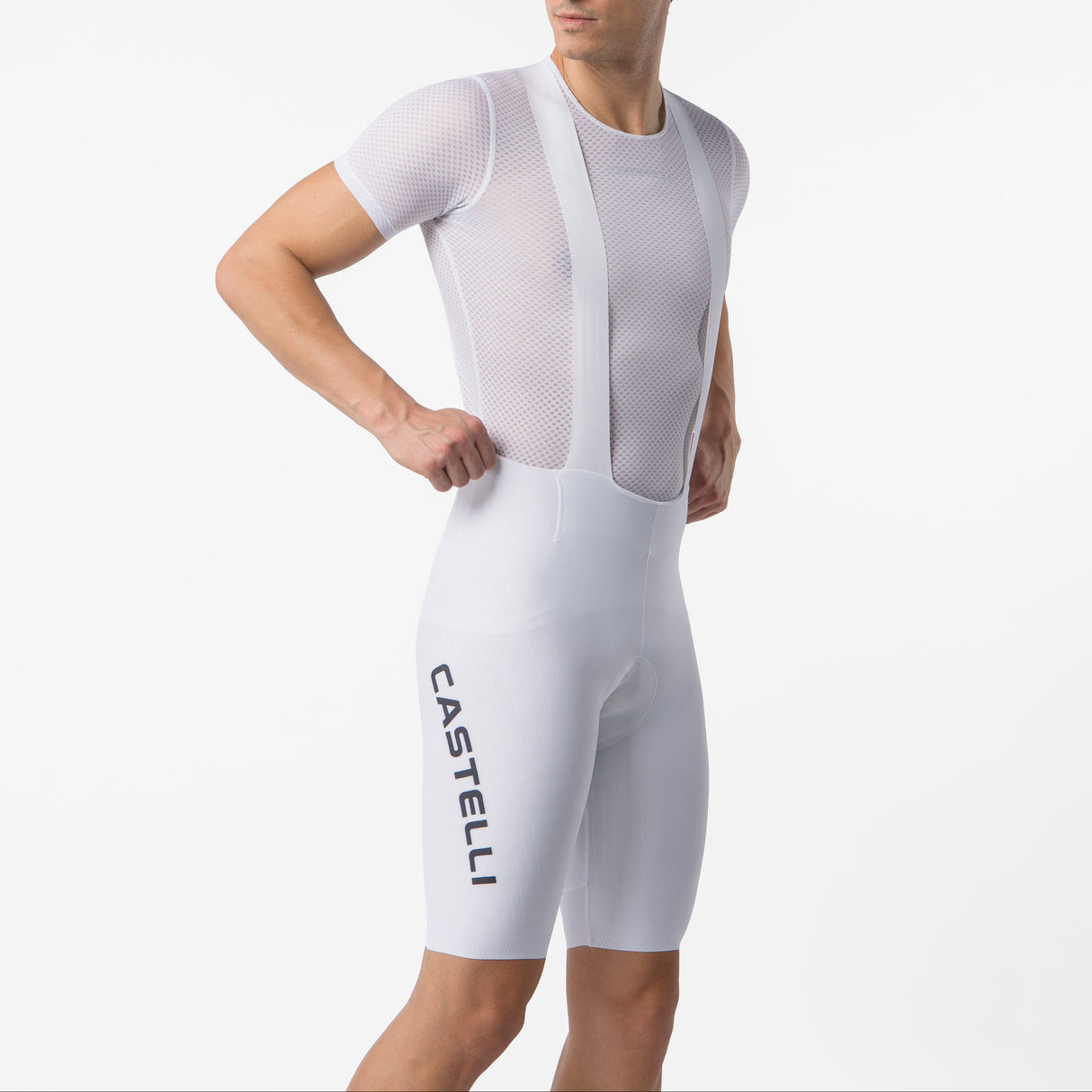 Castelli Free Aero Race S Kit LTD tragerhose - Weiss