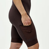 Pas Normal Studios Escapism Cargo bib shorts - Bordeaux