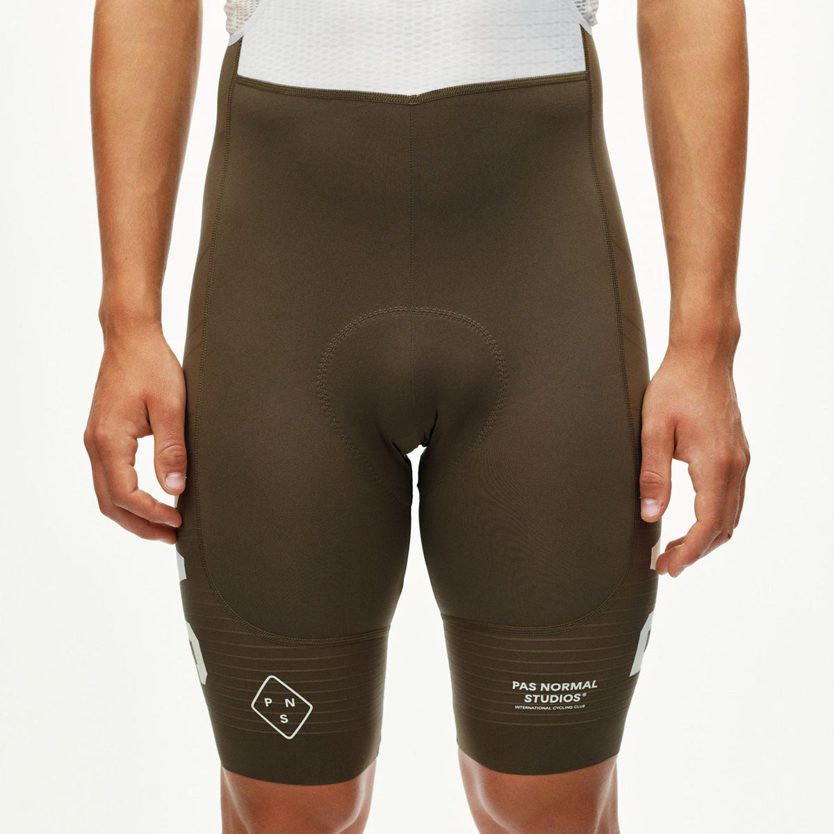 Bib shorts Pas Normal Studios Mechanism Pro - Dark Earth