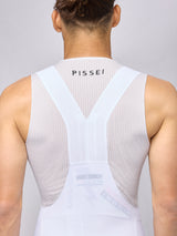 Bib shorts Pissei Thunder - White