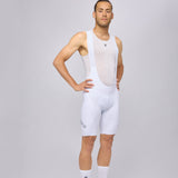 Bib shorts Pissei Thunder - White