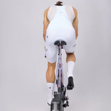 Bib shorts Pissei Thunder - White
