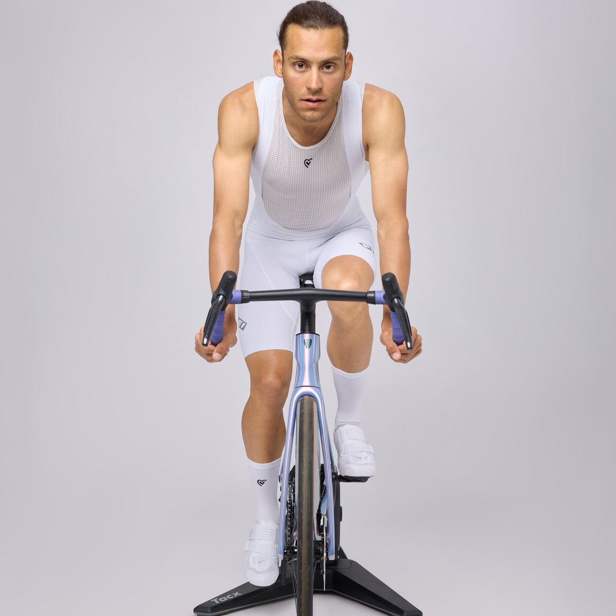 Bib shorts Pissei Thunder - White
