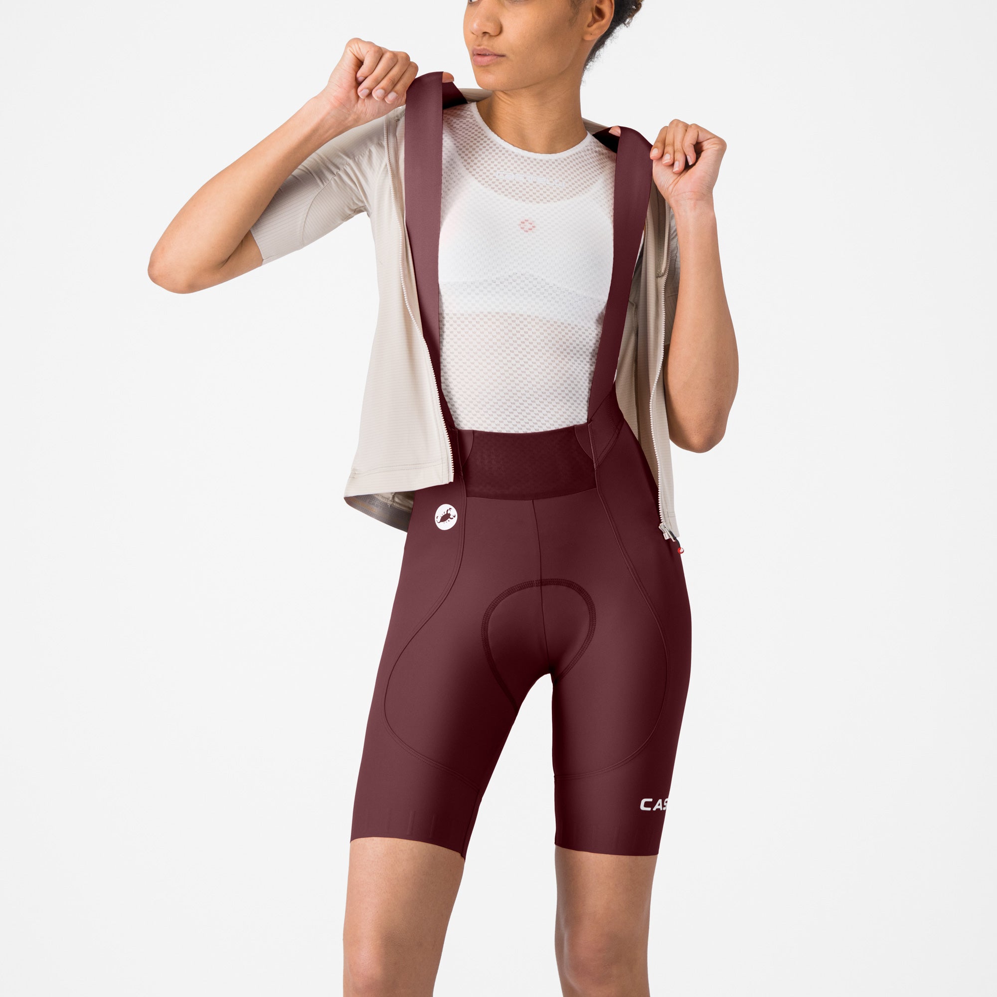Salopette donna Castelli Espresso 2 DT - Bordeaux