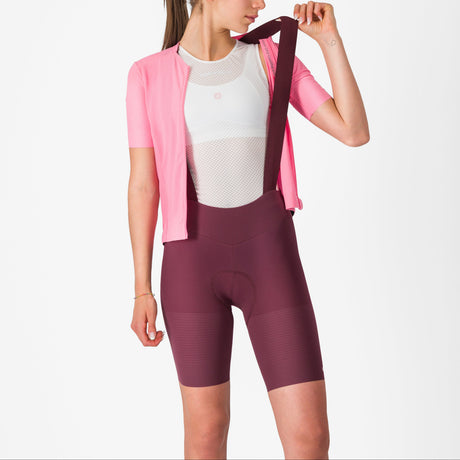 Castelli Premio Evo DT frau tragerhose - Bordeaux