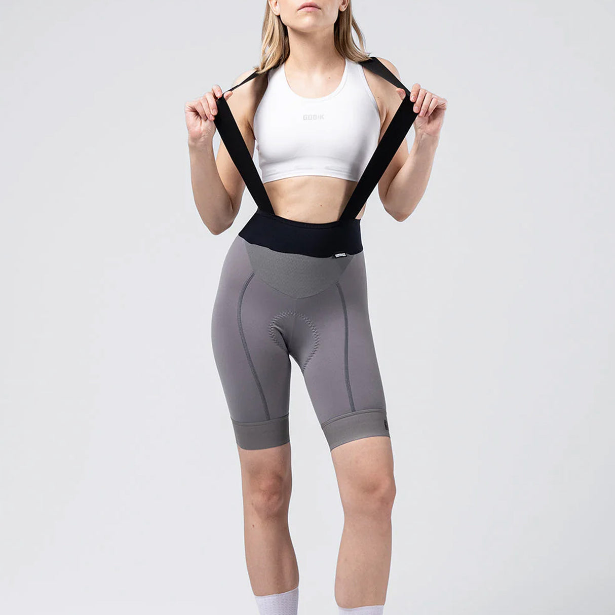 Gobik Absolute 7.0 Kettle women bib short - Grey