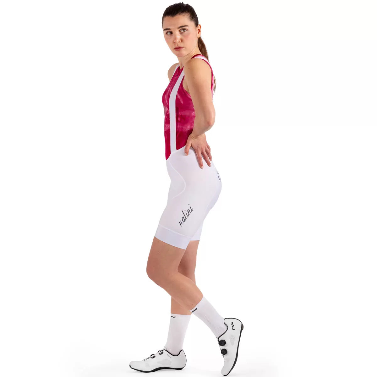 Nalini Thunder women bib shorts - White