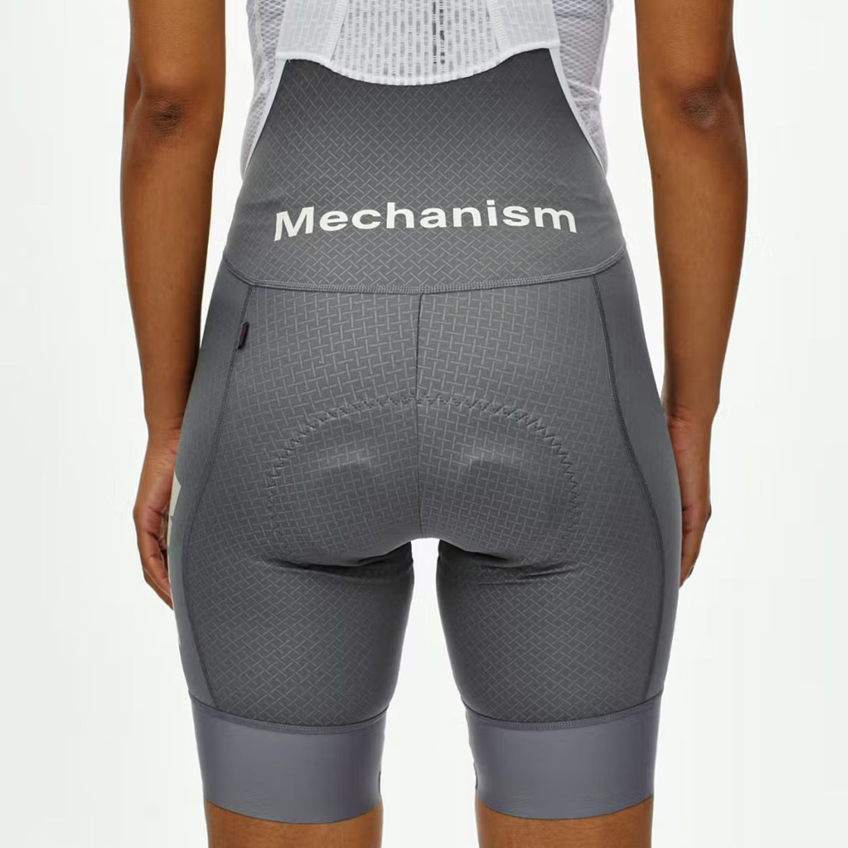 Pas Normal Studios Mechanism Logo women bib shorts - Grey