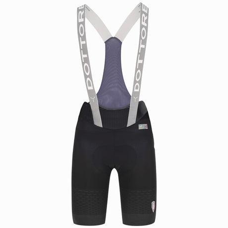 Cuissard à bretelles femme Q36.5 Dottore Clima - Noir gris