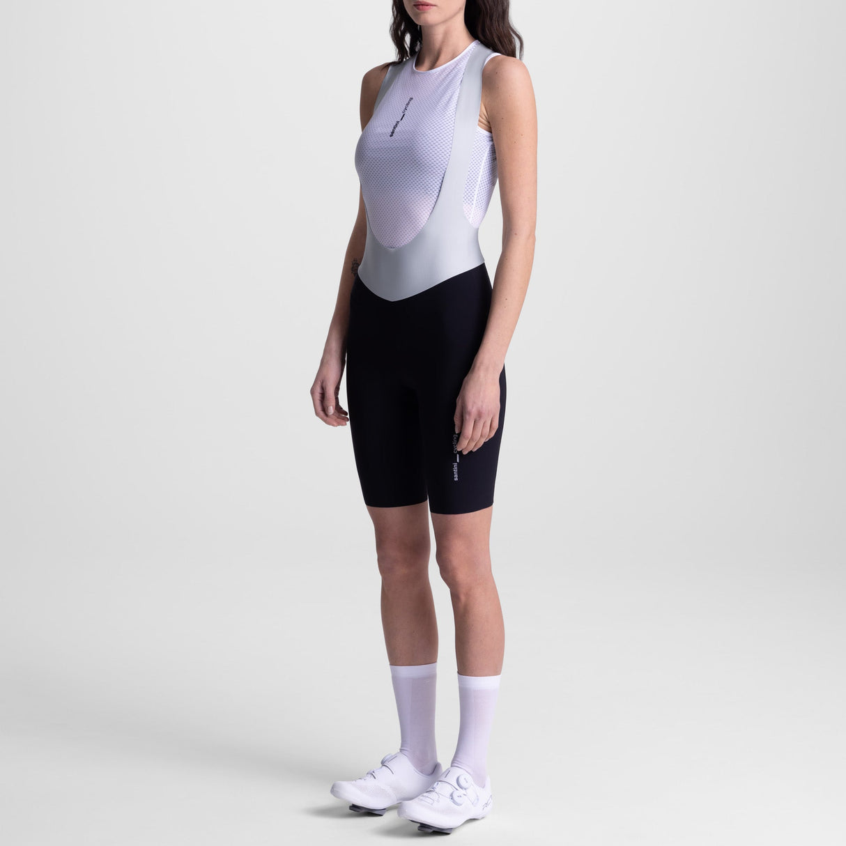 Santini Aero Race frau tragerhosen - Schwarz