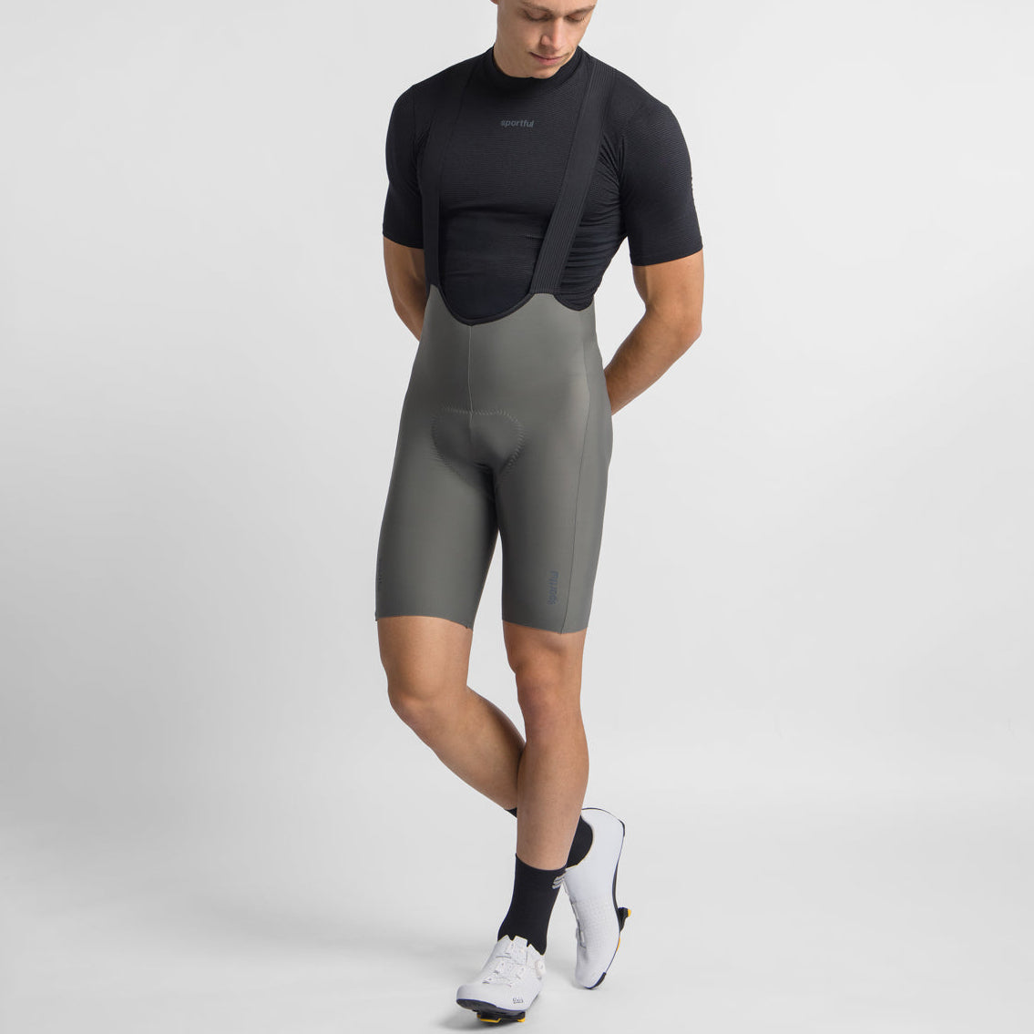 Sportful SRK Shift thermal bib shorts - Grey