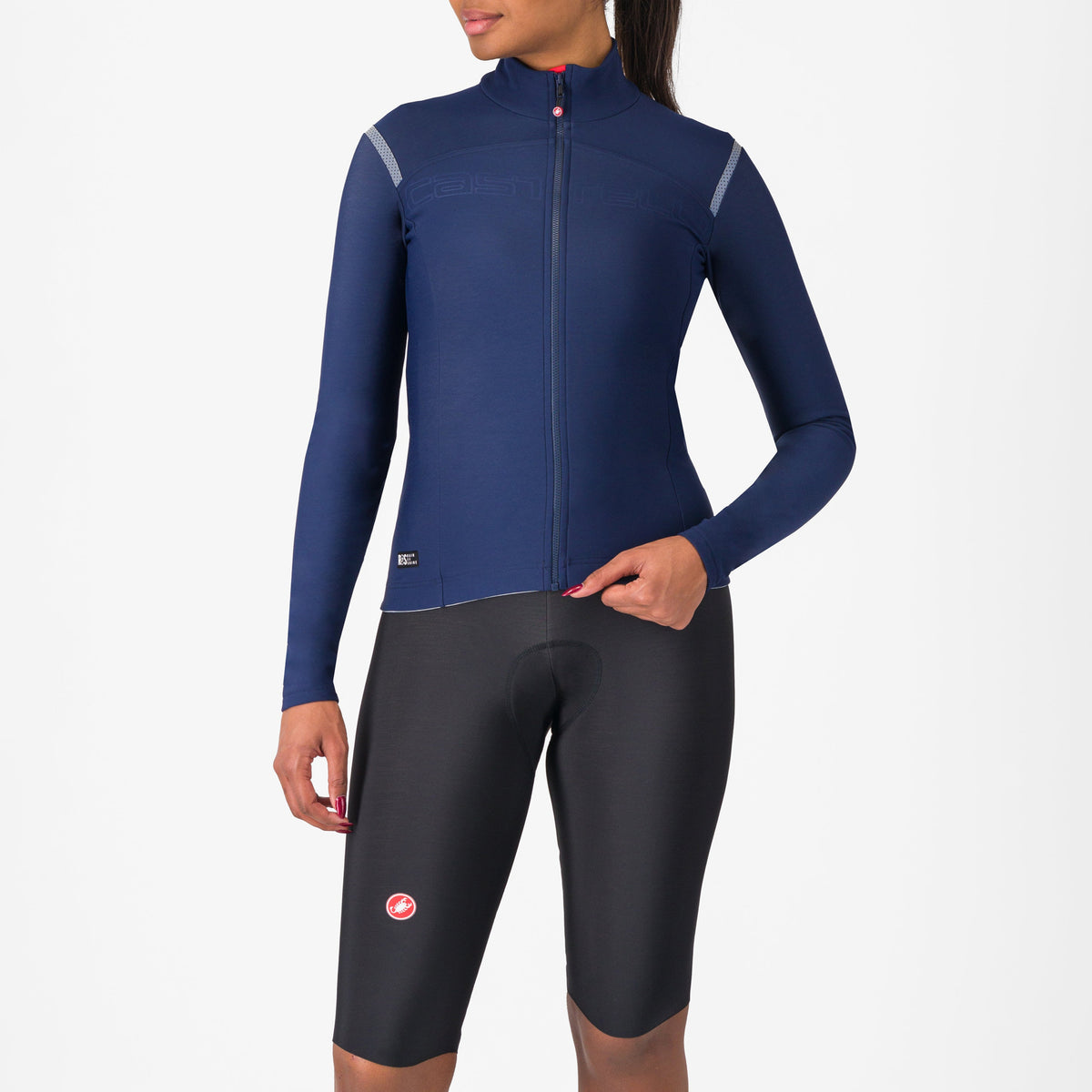 Salopette termica donna Castelli Omloop DT - Nero Castelli
