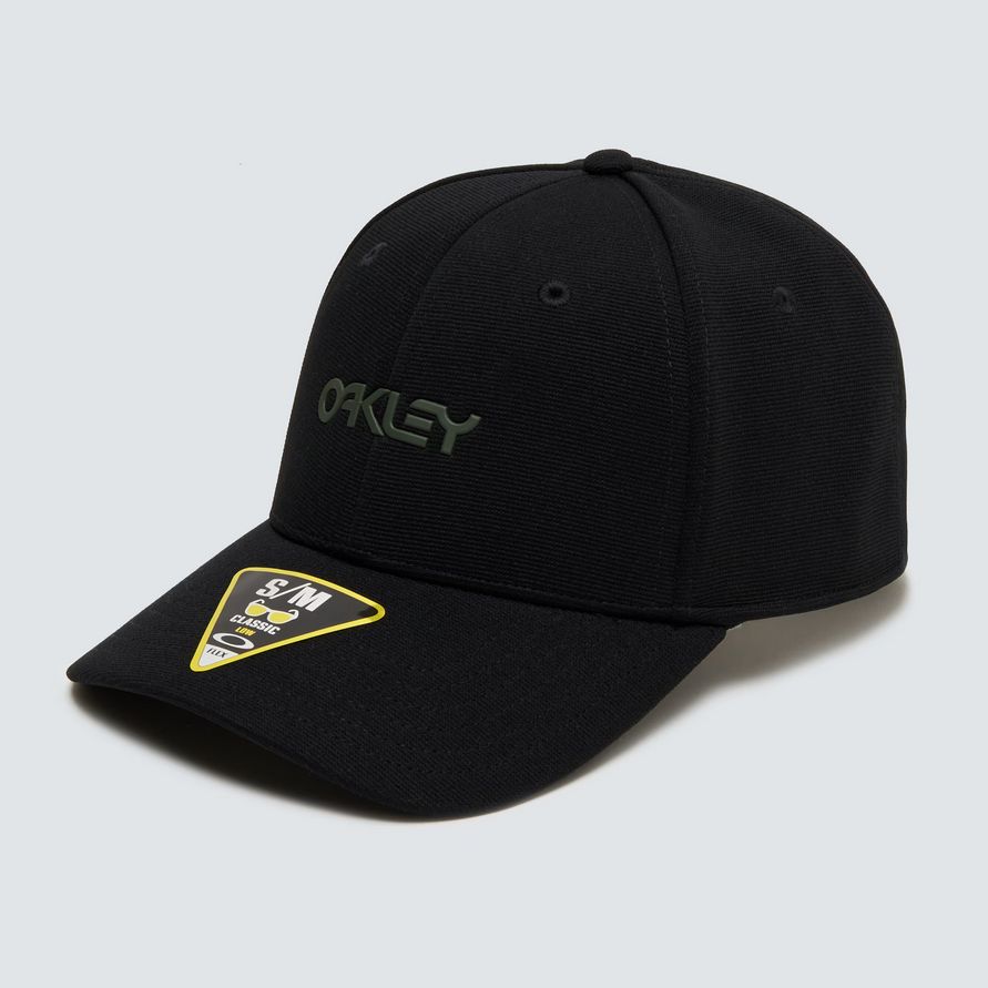 Cappellino Oakley 6 Panel Stretch Metallic - Nero - L