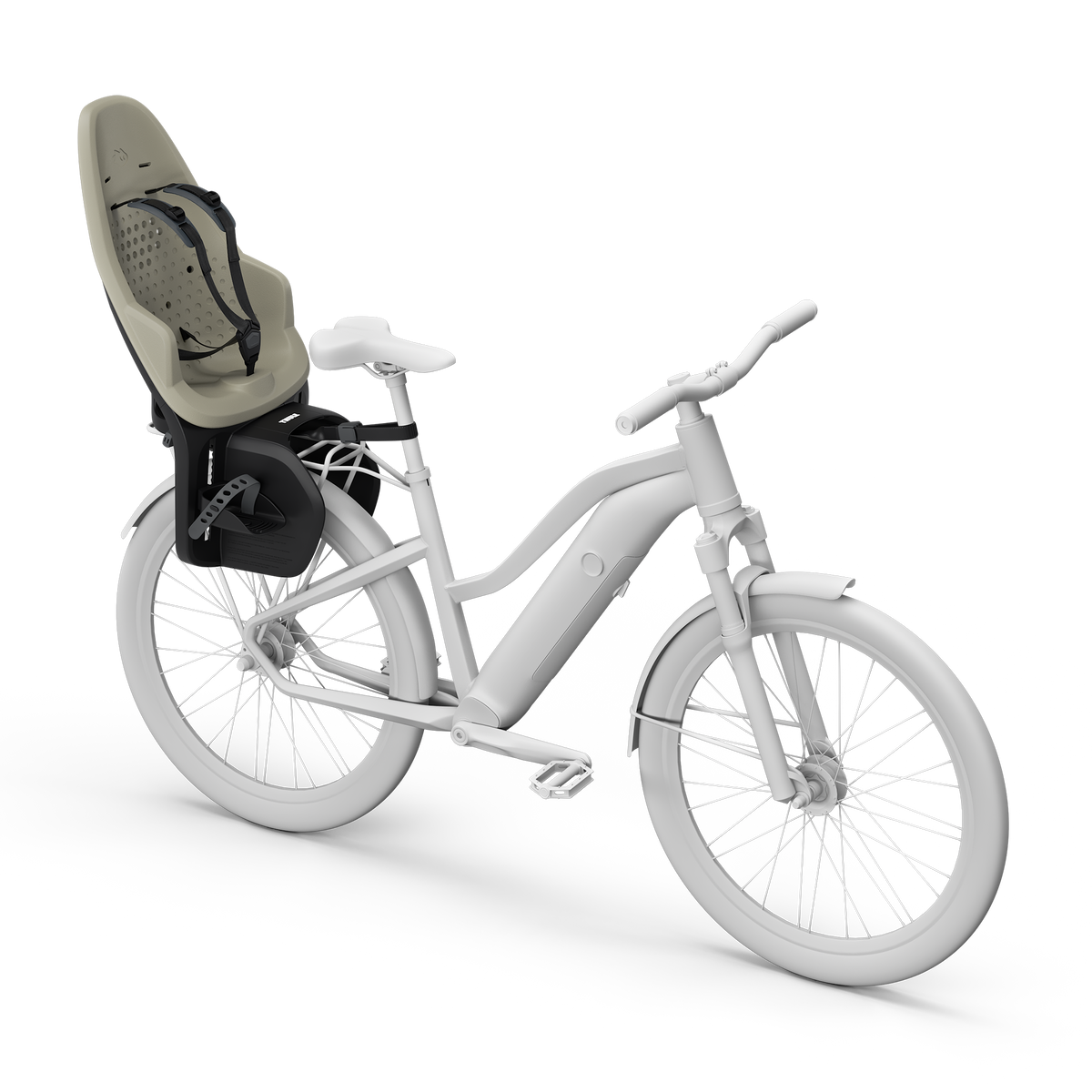 Seggiolino per bici Thule Yepp 2 maxi rack mount - Crema Thule