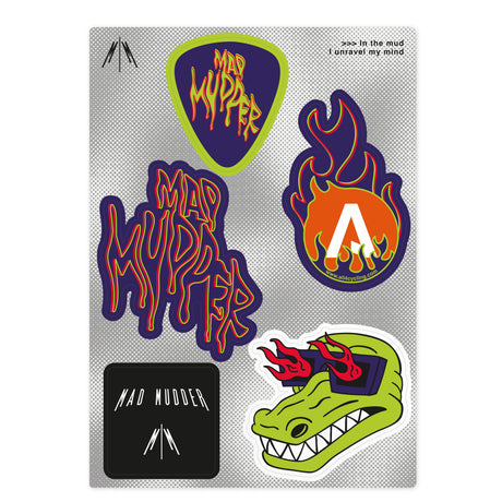 Set adesivi Mad Mudder - L
