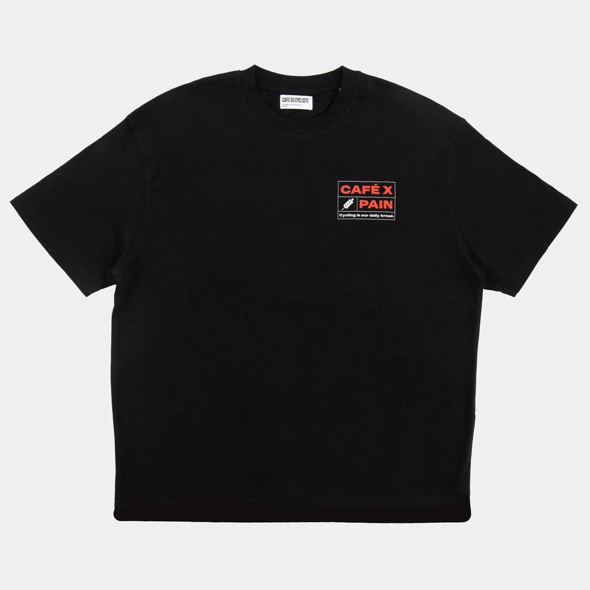 T-Shirt Cafe du Cycliste Chiara Pain - Nero Café du Cycliste