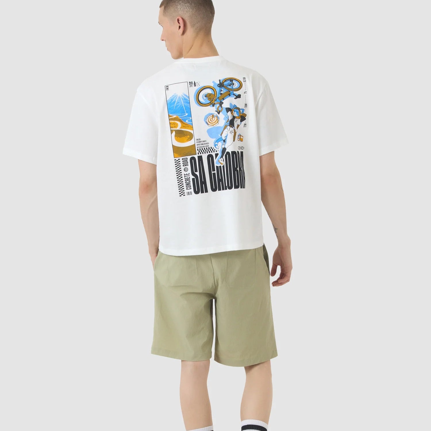 Cafe du Cycliste Col Sa Calobra T-Shirt - Weiss