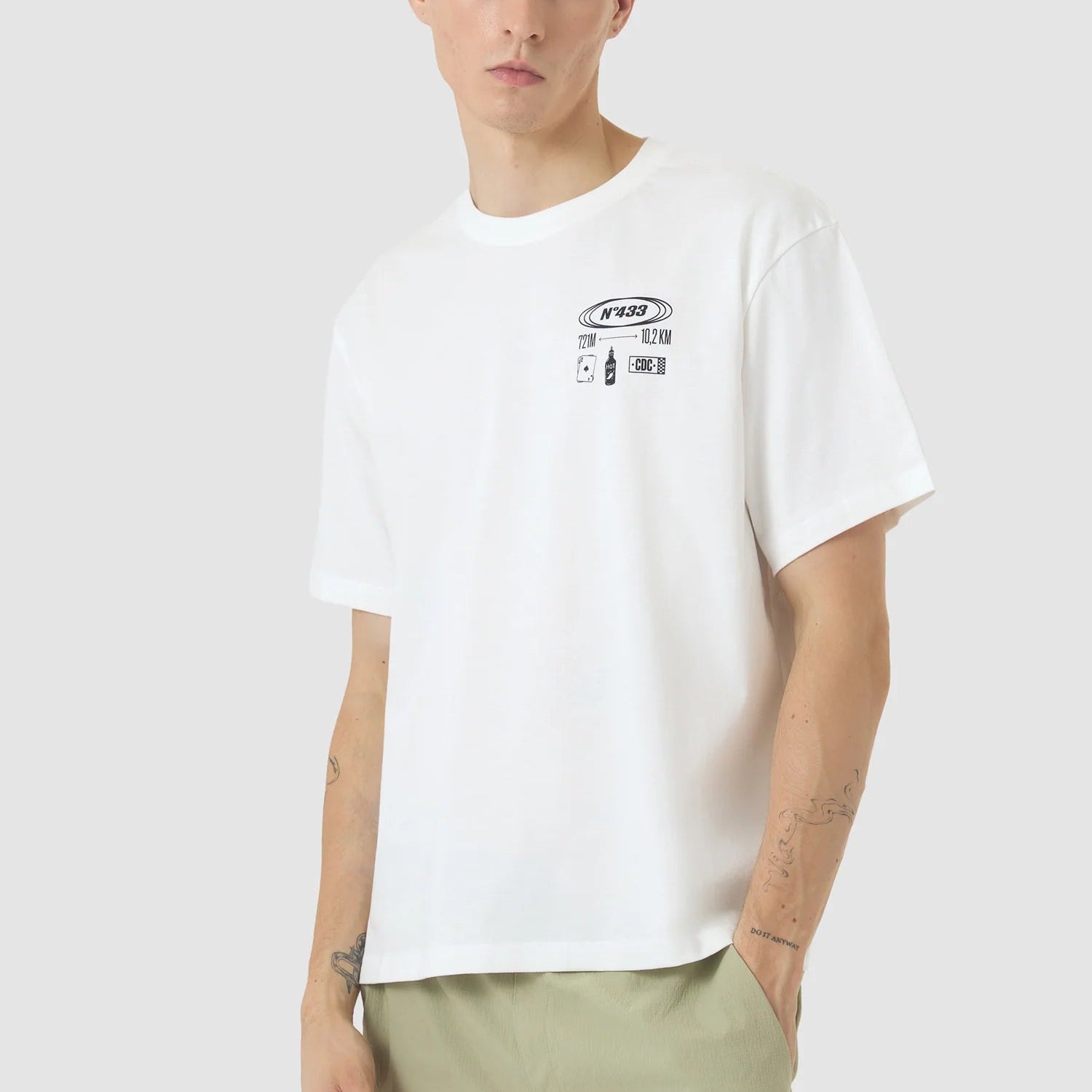 Cafe du Cycliste Col Sa Calobra T-Shirt - Weiss