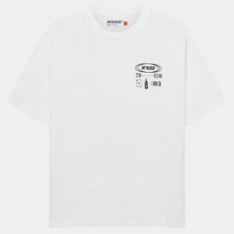 T-shirt Cafe du Cycliste Col Sa Calobra - Blanc