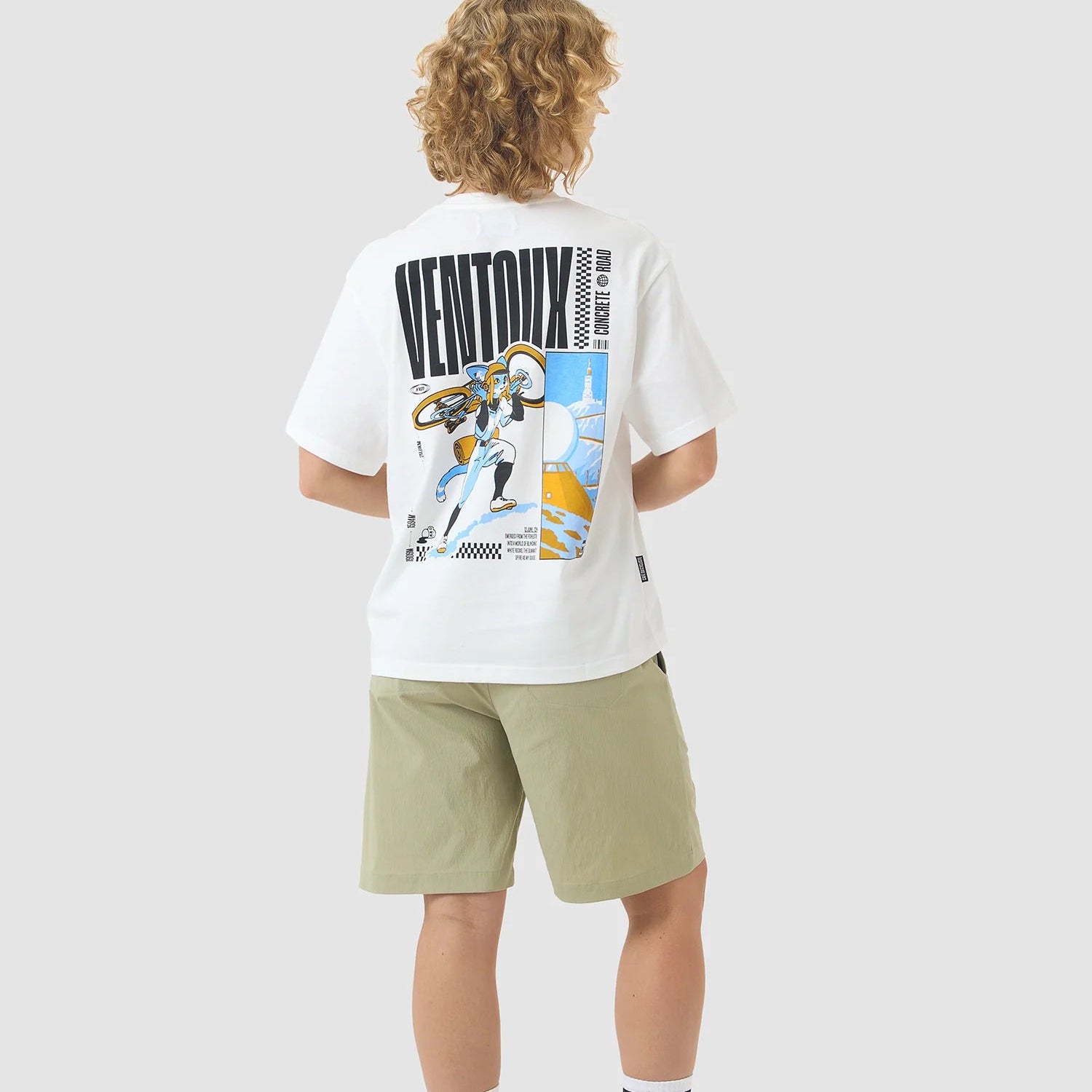 T-Shirt Cafe du Cycliste Col Ventoux - Bianco Café du Cycliste