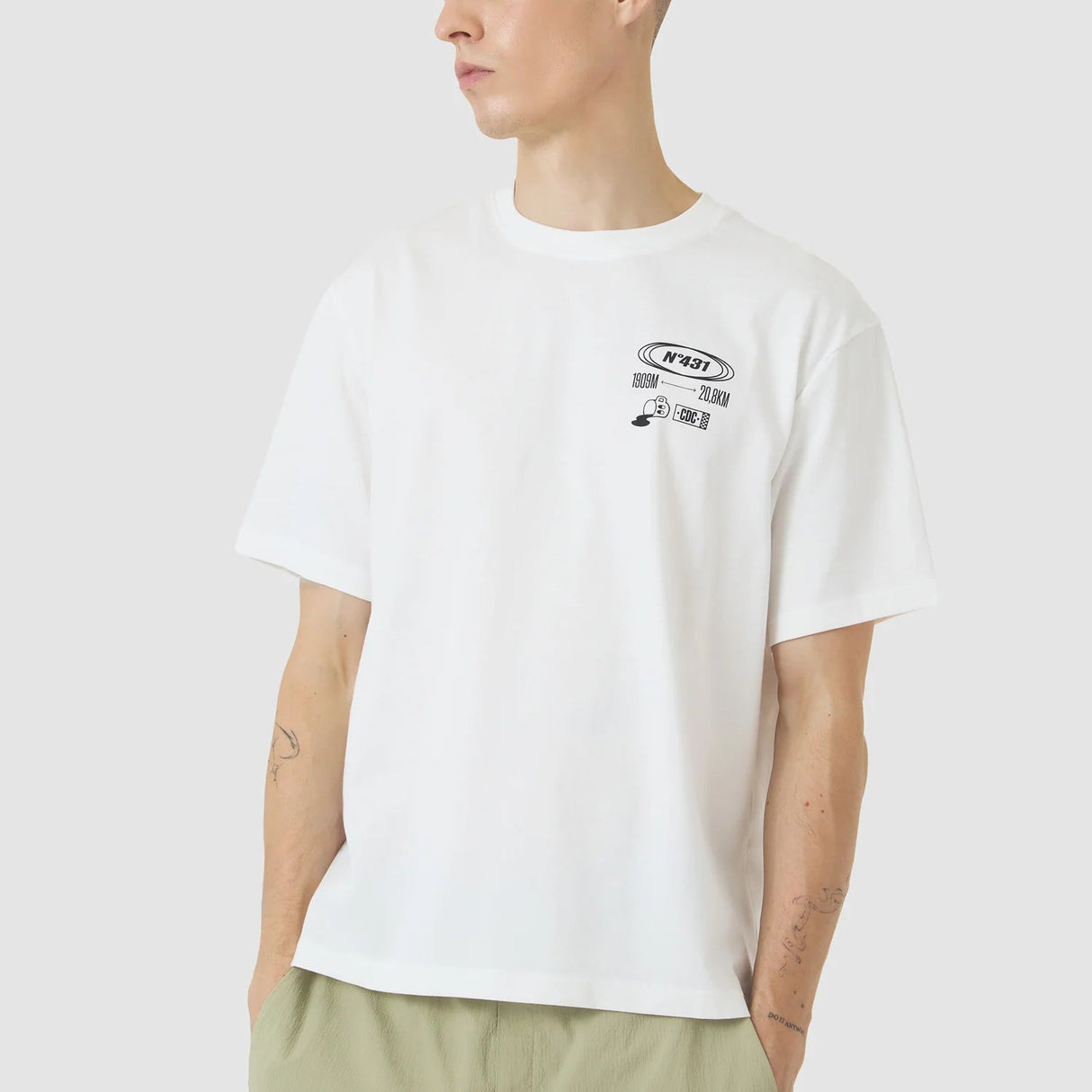 T-Shirt Cafe du Cycliste Col Ventoux - Bianco Café du Cycliste