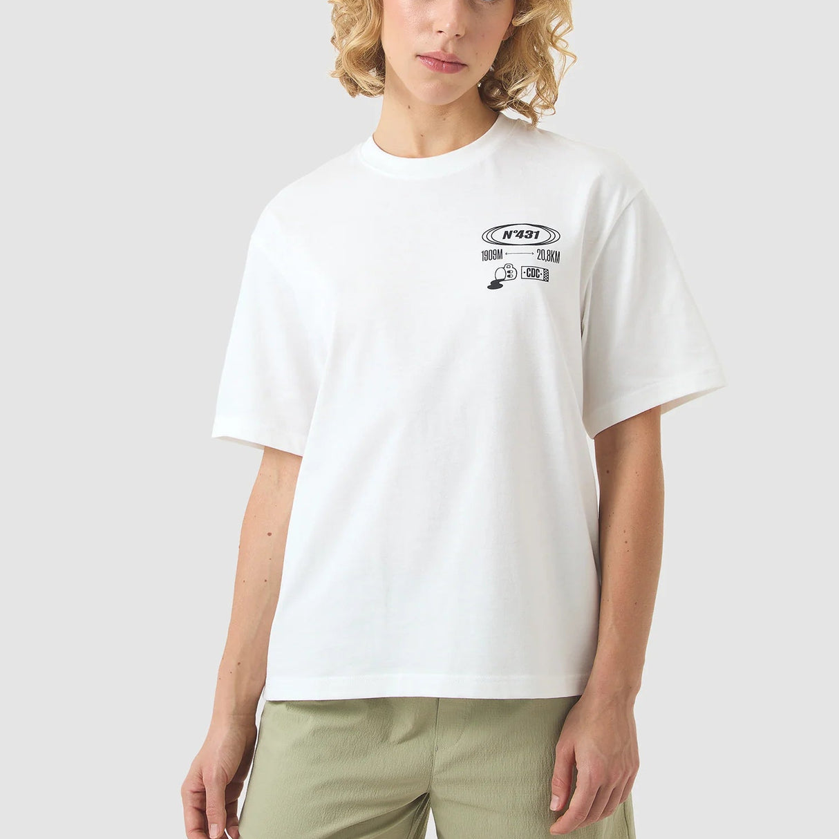 T-Shirt Cafe du Cycliste Col Ventoux - Bianco Café du Cycliste