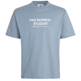T-Shirt Pas Normal Studios Off-Race Logo - Azzurro Pas Normal Studios