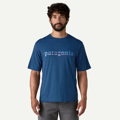 T-Shirt Patagonia Cap Cool Daily Graphic - Blu Patagonia