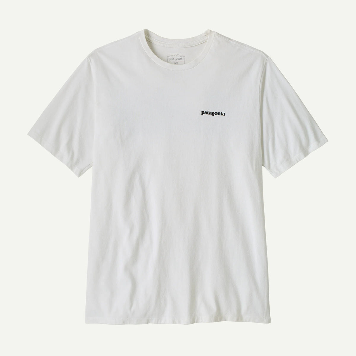 T-Shirt Patagonia P-6 Logo Responsibili-Tee - Bianco Patagonia