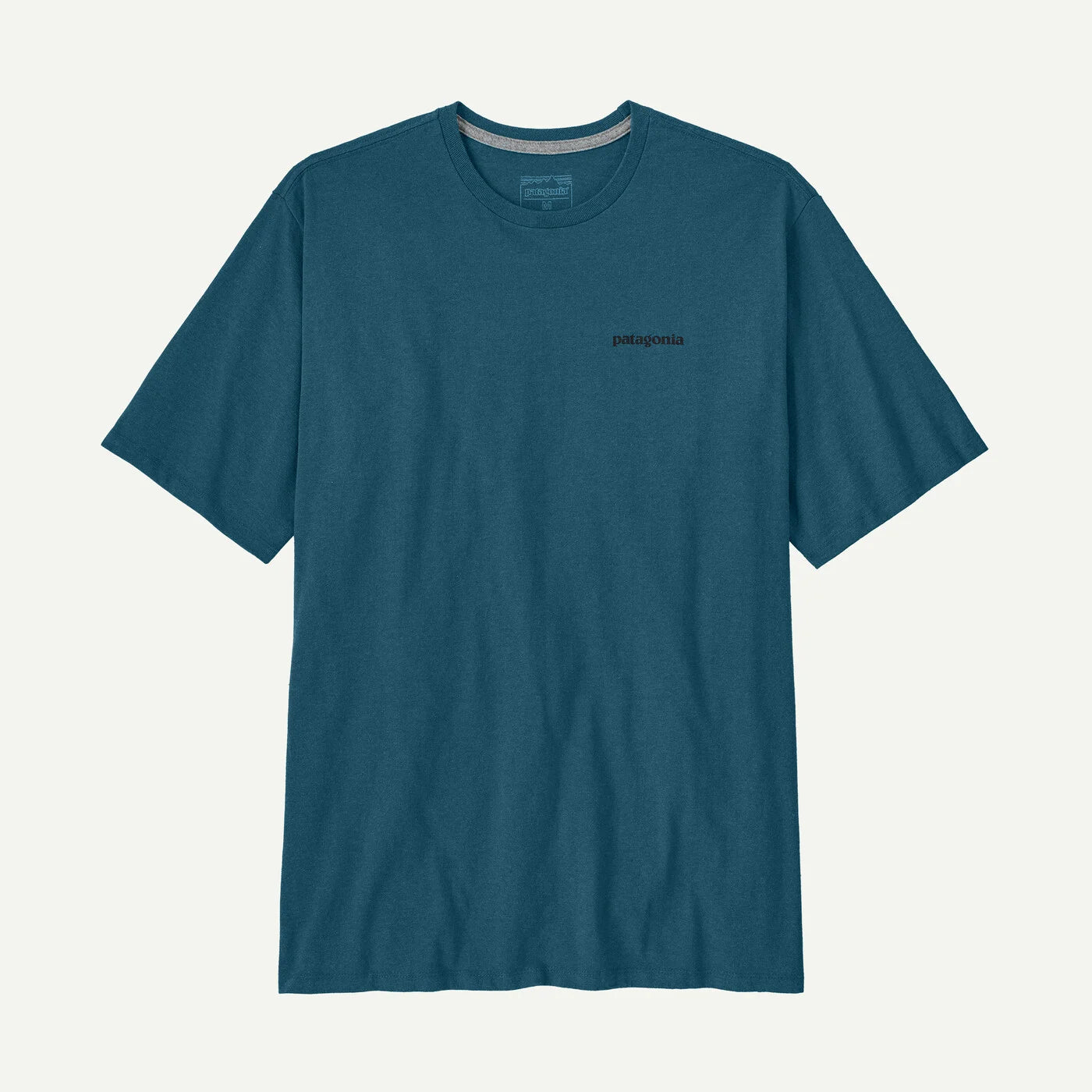 T-Shirt Patagonia P-6 Logo Responsibili-Tee - Blu verde Patagonia