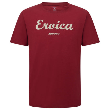 T-Shirt Santini Eroica Strada - Bordeaux Santini