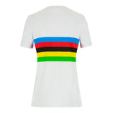 T-Shirt Santini donna UCI Campione del Mondo Iride - Bianco Santini