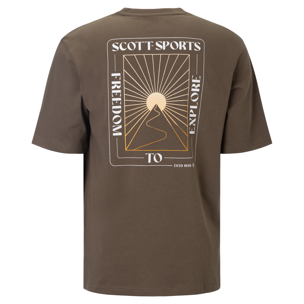 T-Shirt Scott Graphic - Marron