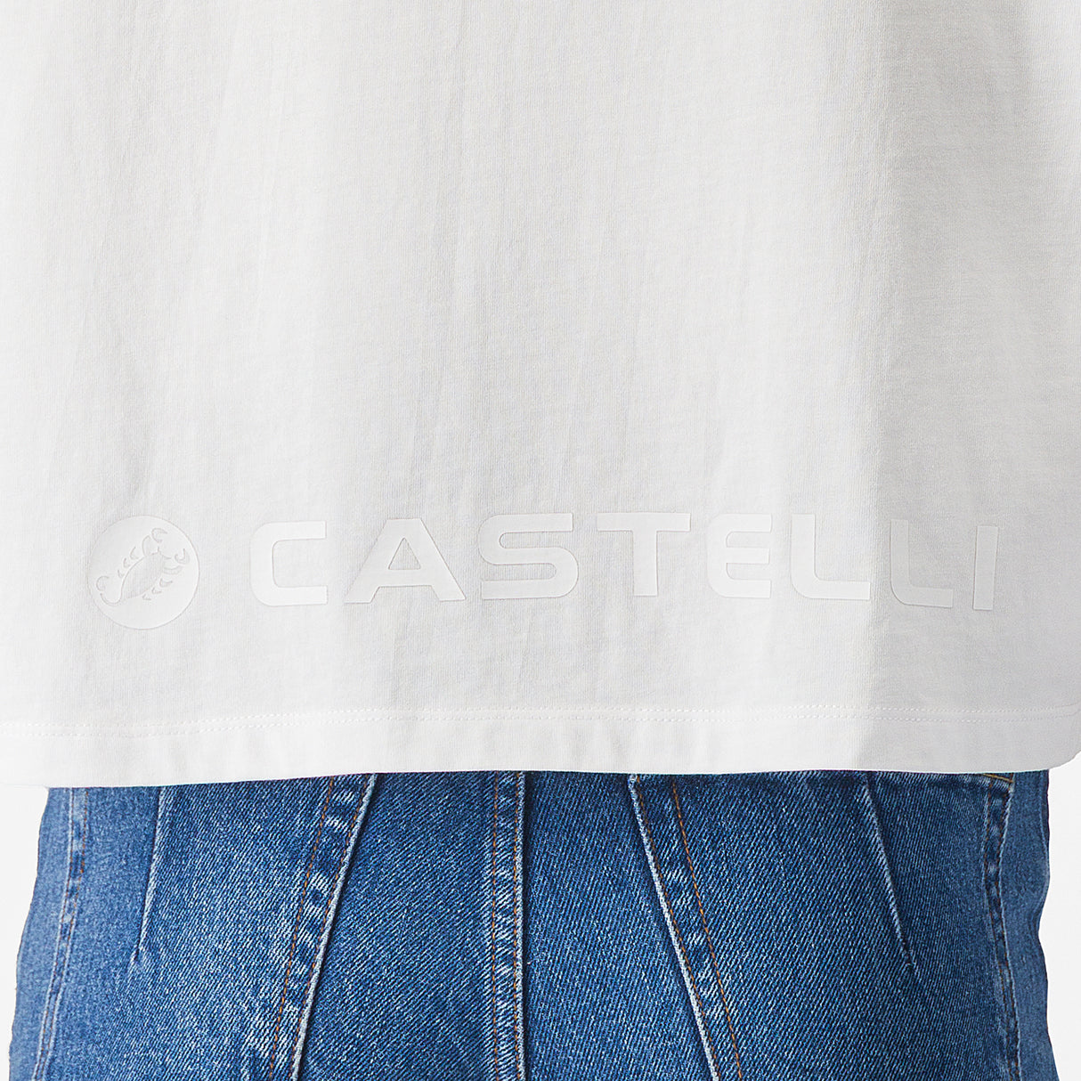 T-Shirt femme Castelli Logo - Blanc