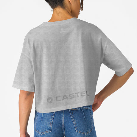 T-Shirt mujer Castelli Logo - Gris