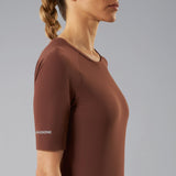 T-Shirt donna La Passione Leaf - Marrone mattone La Passione