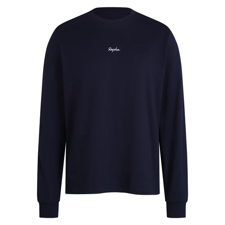 T-Shirt maniche lunghe Rapha Cotton - Blu navy Rapha
