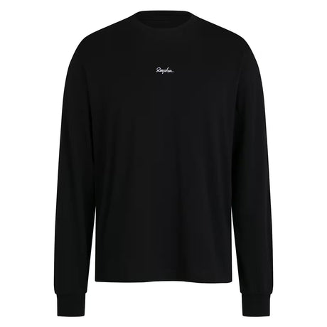 T-Shirt maniche lunghe Rapha Cotton - Nero bianco Rapha