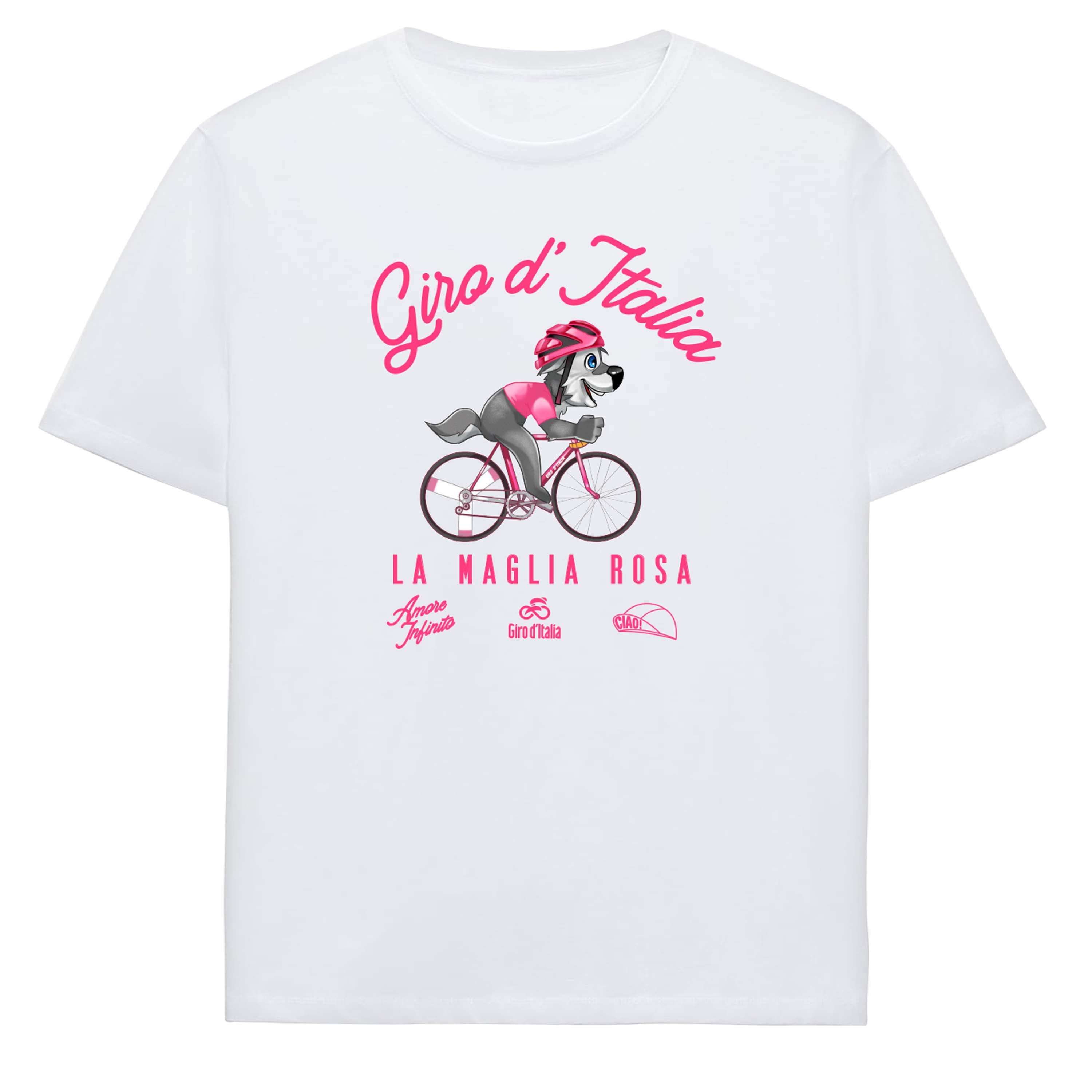 Kinder-T-Shirt Wolfie Rosafarbene Trikot Giro d'Italia