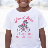 Kinder-T-Shirt Wolfie Rosafarbene Trikot Giro d'Italia